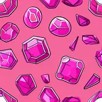 magenta stick-on gem stones image